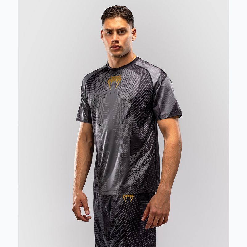 Футболка чоловіча Venum Galactic 3.0 Dry Tech black/gold 3