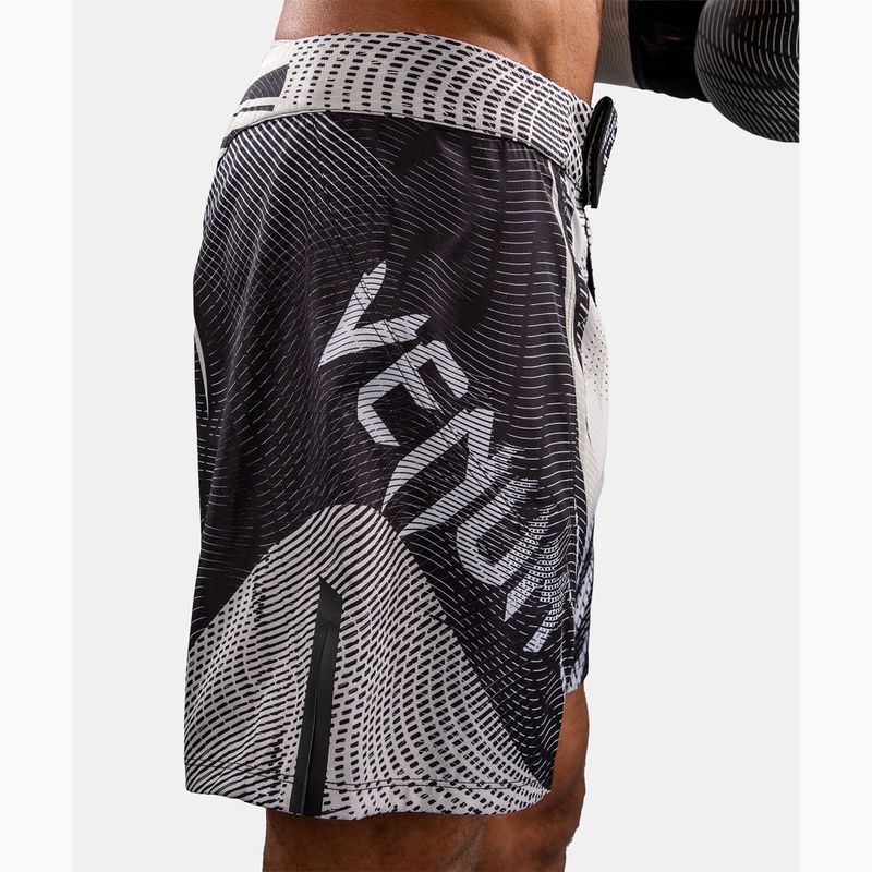 Шорти для тренувань чоловічі Venum Galactic 3.0 Fight off white/black 8