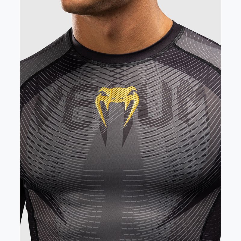 Рашгард чоловічий довгий рукав Venum Galactic 3.0 Rashguard LS black/gold 5