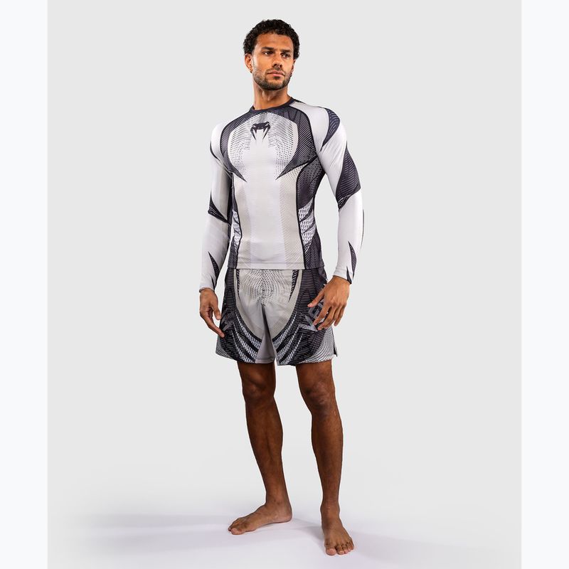 Рашгард чоловічий довгий рукав Venum Galactic 3.0 Rashguard LS off white/black 2