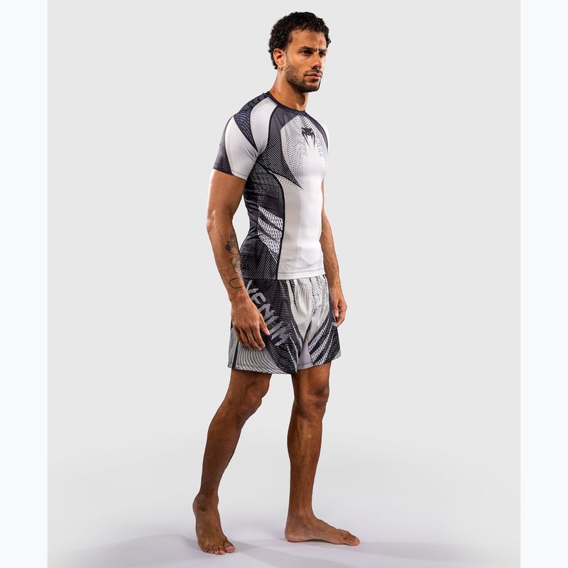 Рашгард чоловічий Venum Galactic 3.0 Rashguard SS off white/black 2