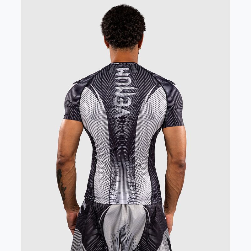 Рашгард чоловічий Venum Galactic 3.0 Rashguard SS off white/black 3