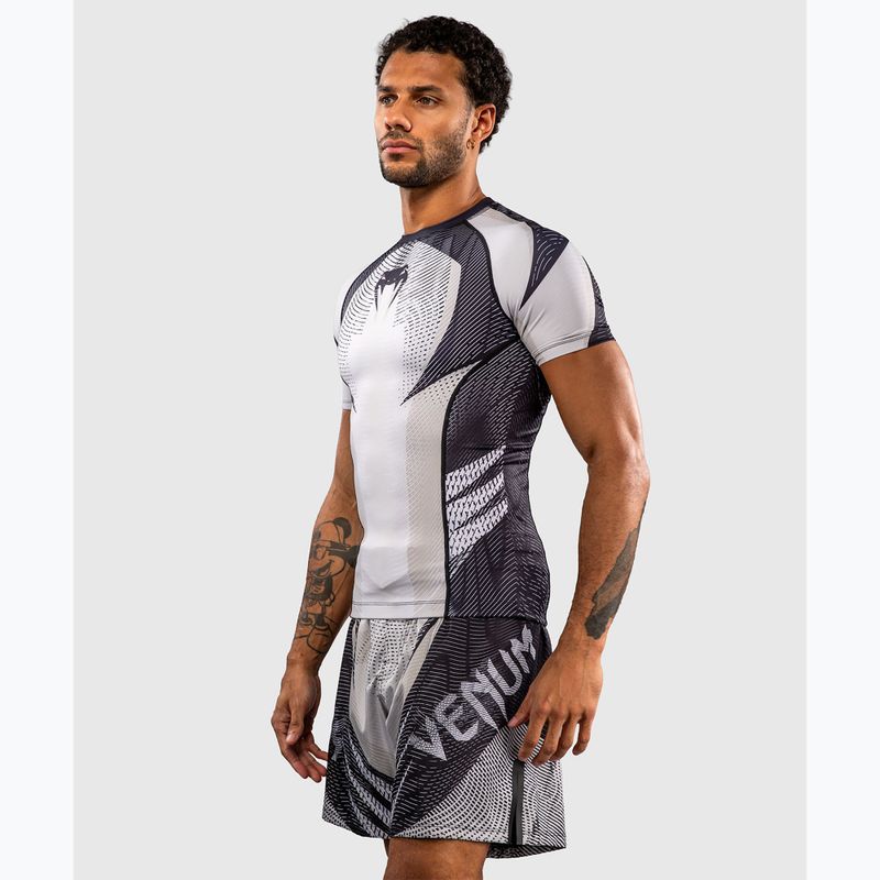Рашгард чоловічий Venum Galactic 3.0 Rashguard SS off white/black 4