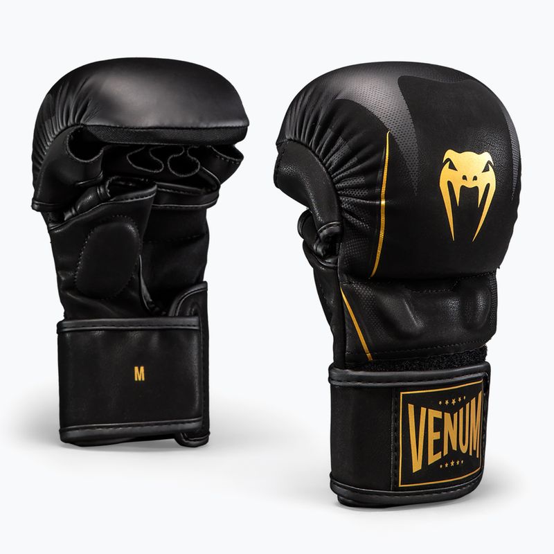 Рукавиці MMA Venum G-Core Sparring black/gold 2