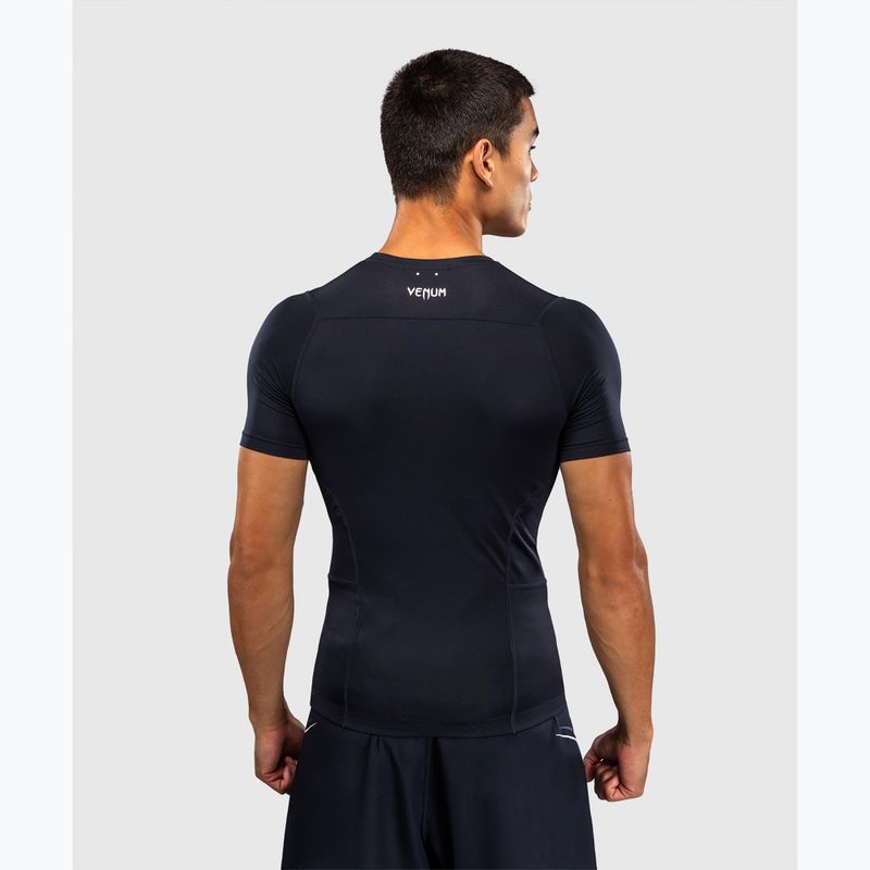 Рашгард чоловічий Venum G-Core Rashguard SS navy blue/white 3