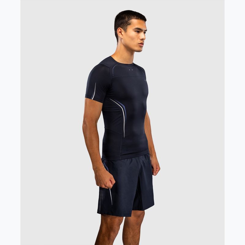Рашгард чоловічий Venum G-Core Rashguard SS navy blue/white 4