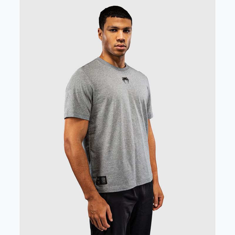 Футболка чоловіча Venum Fight Icon Cotton light heather grey 3