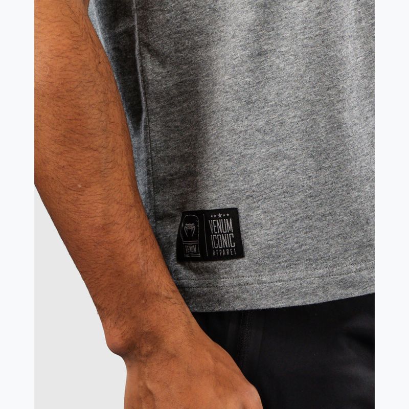 Футболка чоловіча Venum Fight Icon Cotton light heather grey 4
