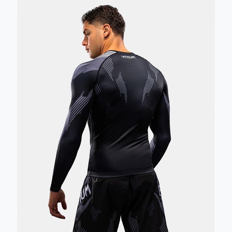 Рашгард чоловічий довгий рукав Venum No-Gi 6.0 Rashguard black/white 2
