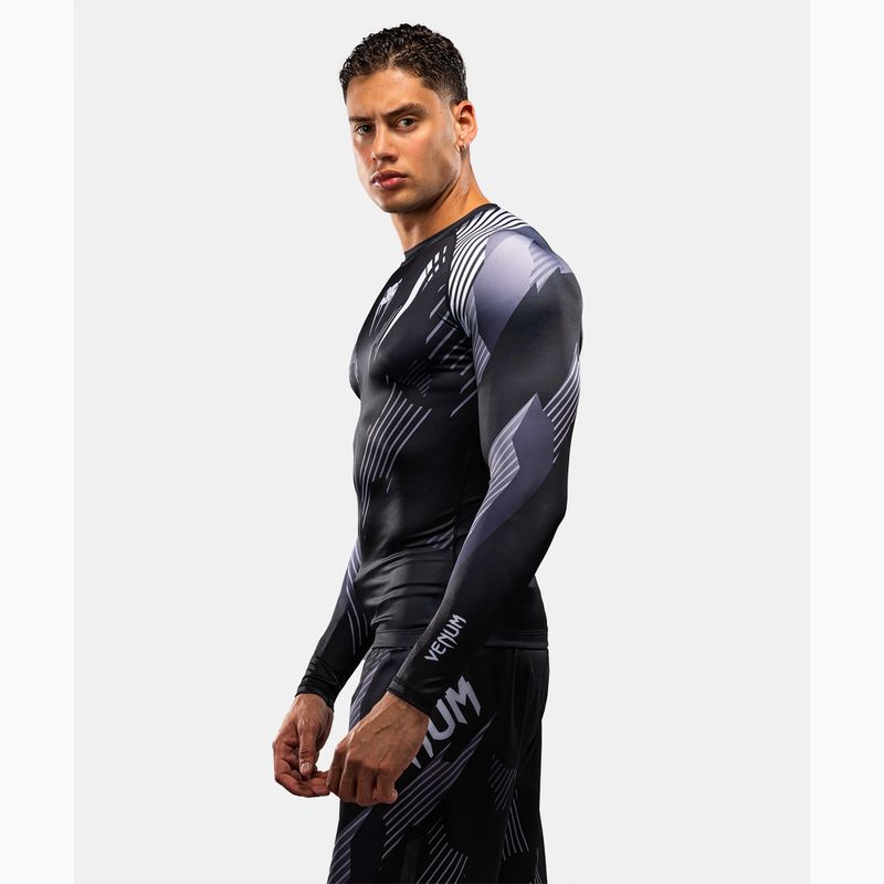 Рашгард чоловічий довгий рукав Venum No-Gi 6.0 Rashguard black/white 3