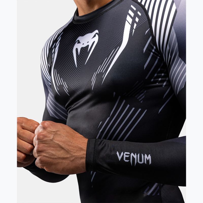 Рашгард чоловічий довгий рукав Venum No-Gi 6.0 Rashguard black/white 5