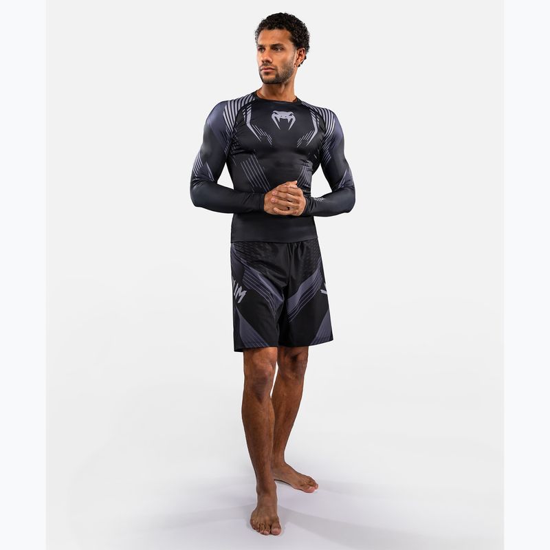 Рашгард чоловічий довгий рукав Venum No-Gi 6.0 Rashguard black/grey 2
