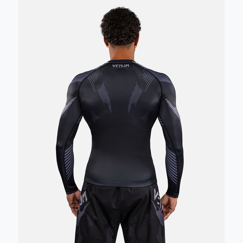 Рашгард чоловічий довгий рукав Venum No-Gi 6.0 Rashguard black/grey 3