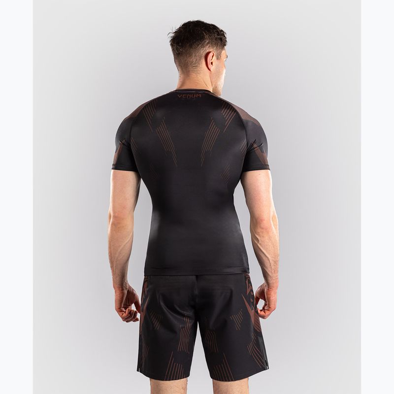 Рашгард чоловічий Venum No-Gi 6.0 Rashguard black/brown 3
