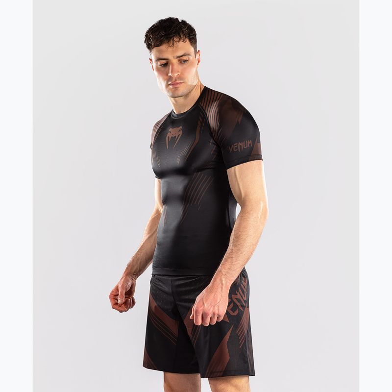 Рашгард чоловічий Venum No-Gi 6.0 Rashguard black/brown 4