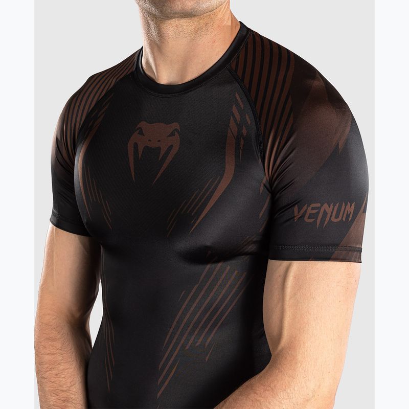 Рашгард чоловічий Venum No-Gi 6.0 Rashguard black/brown 5