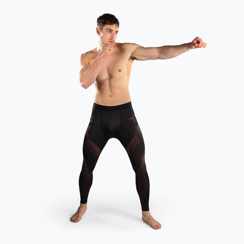 Легінси для тренувань чоловічі Venum No-Gi 6.0 Spats Black/Brown 2