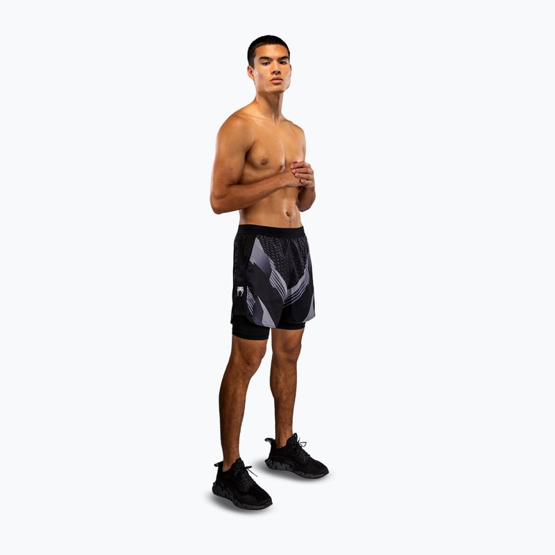 Шорти для тренувань чоловічі Venum No-Gi 6.0 Training black/white 2