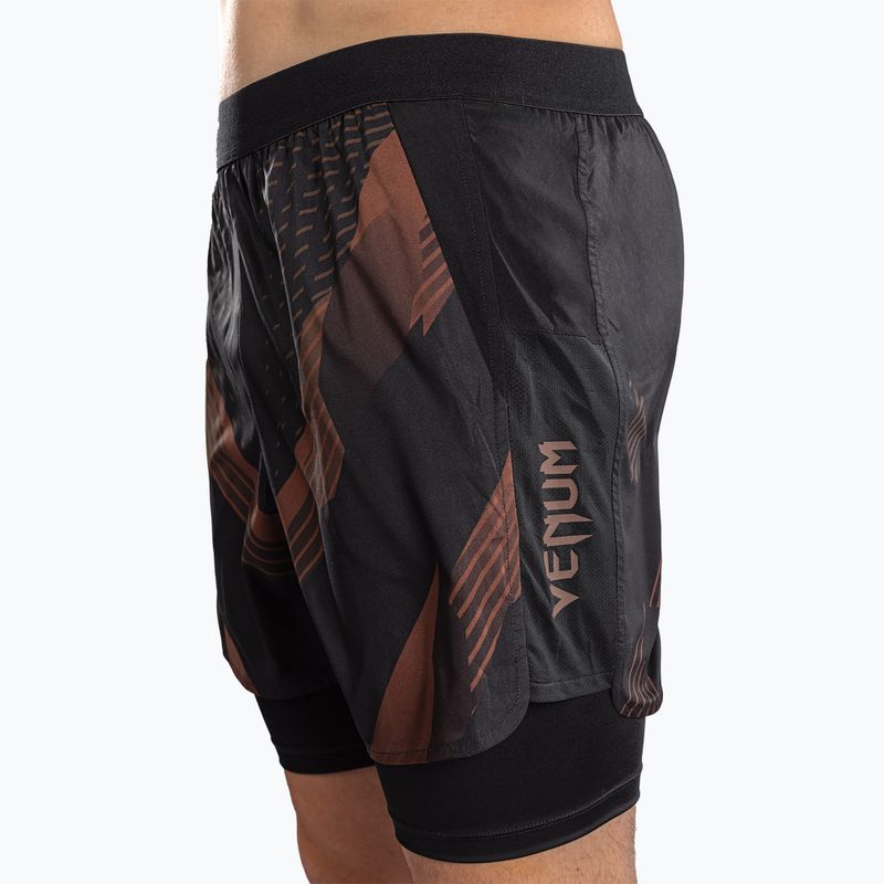 Шорти для тренувань чоловічі Venum No-Gi 6.0 Training black/brown 5