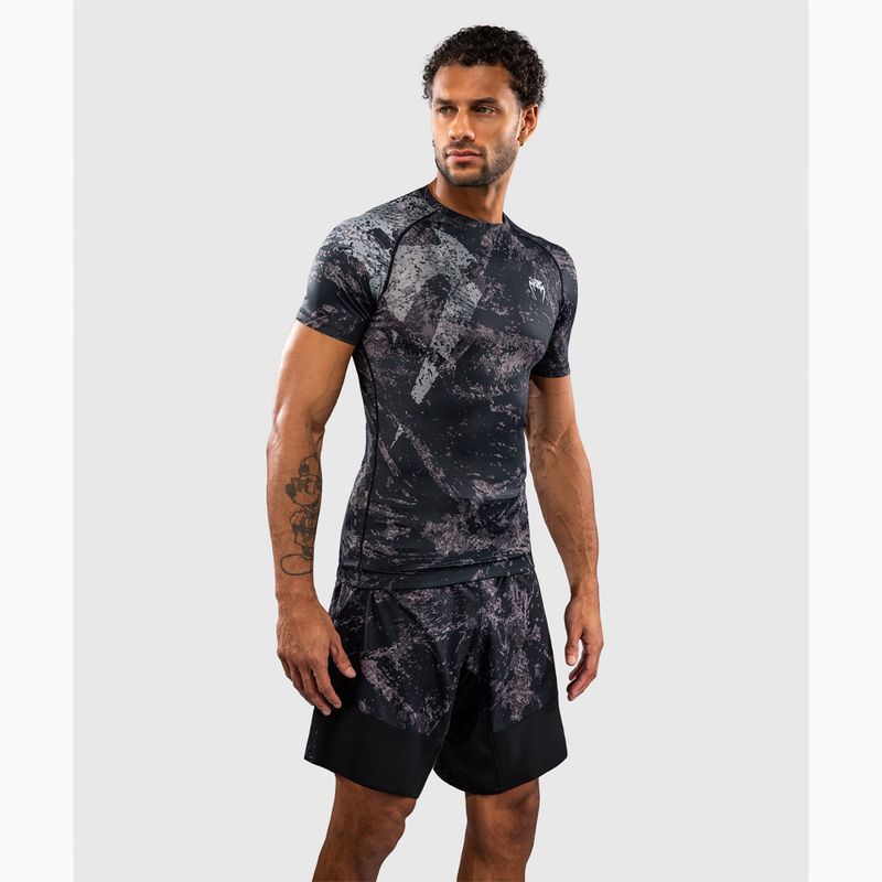 Рашгард чоловічий Venum Rage & Workout Rashguard SS black/grey 4
