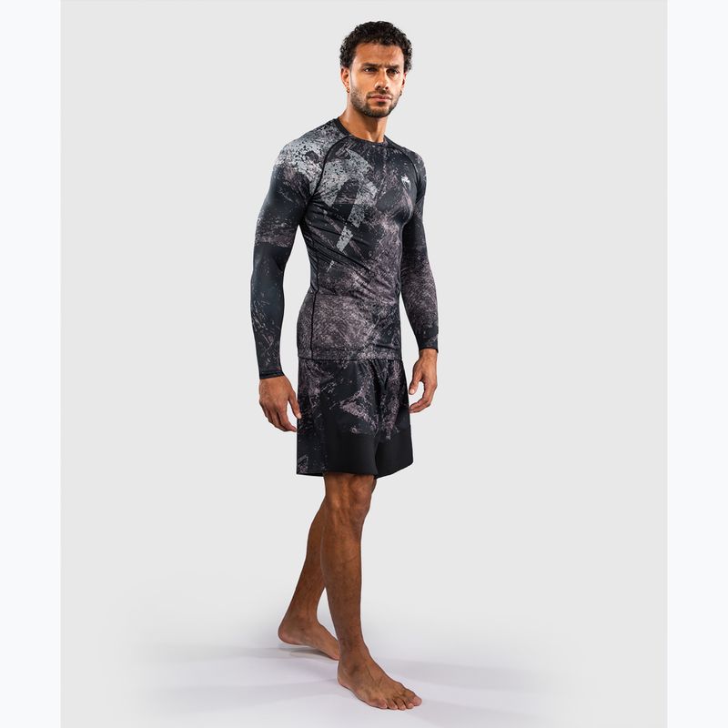 Рашгард чоловічий довгий рукав Venum Rage & Workout Rashguard LS black/grey 2