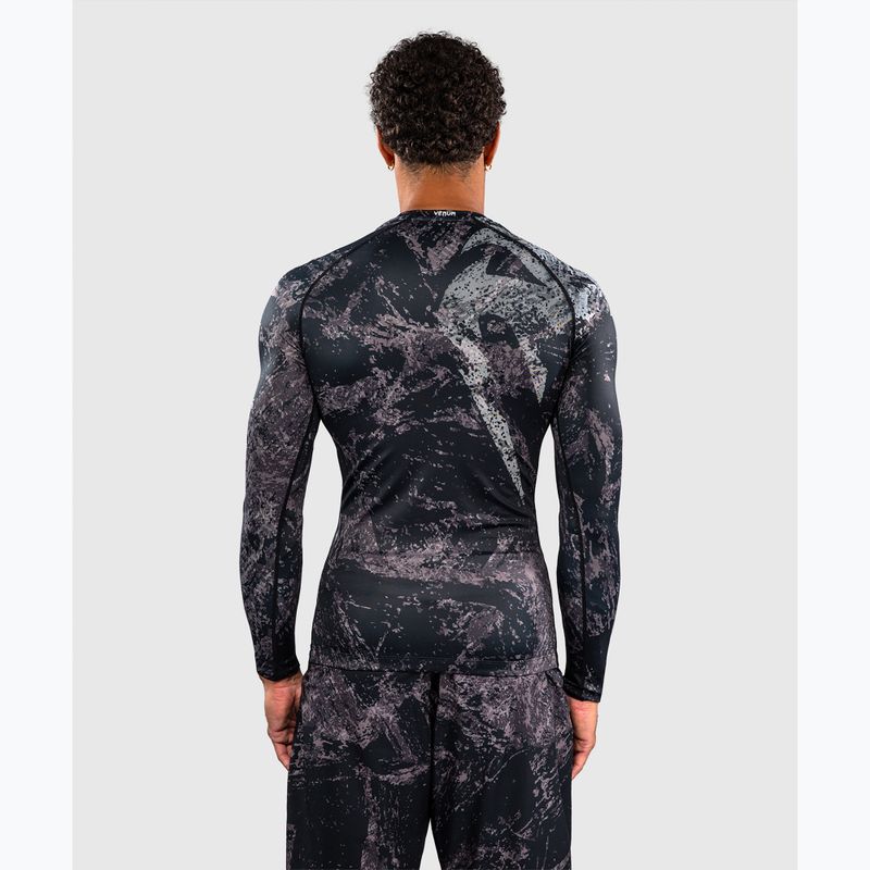 Рашгард чоловічий довгий рукав Venum Rage & Workout Rashguard LS black/grey 3