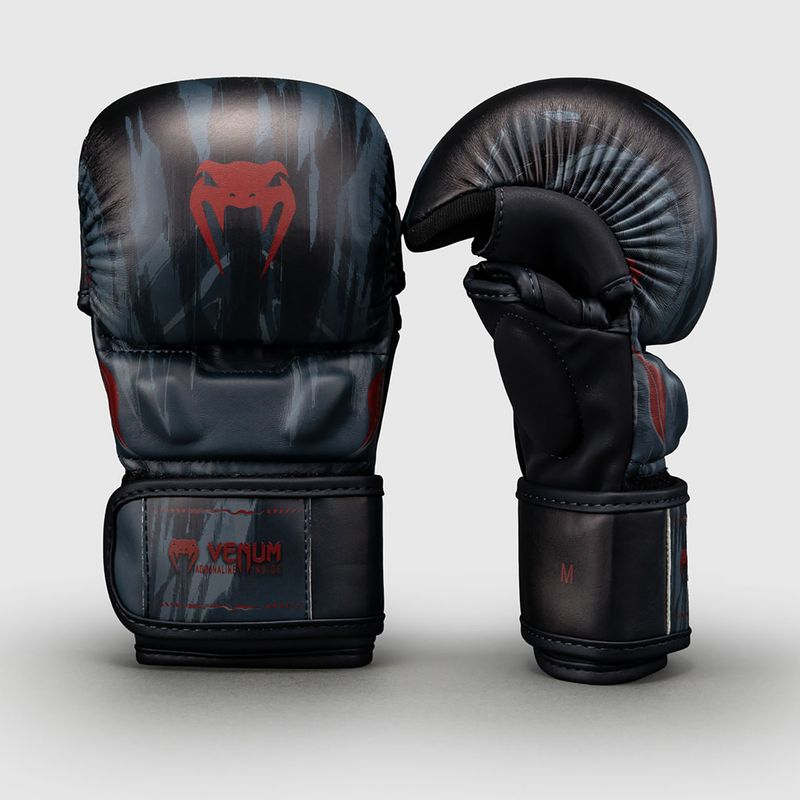 Рукавиці спарингові Venum Demon Sparring black/grey 2