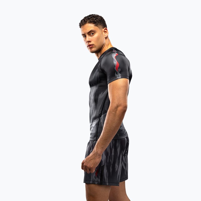 Рашгард чоловічий Venum Demon Rashguard SS black/grey 3