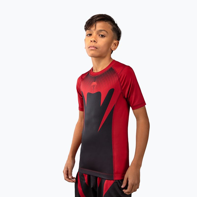 Рашгард дитячий Venum Attack Rashguard SS black/red 3