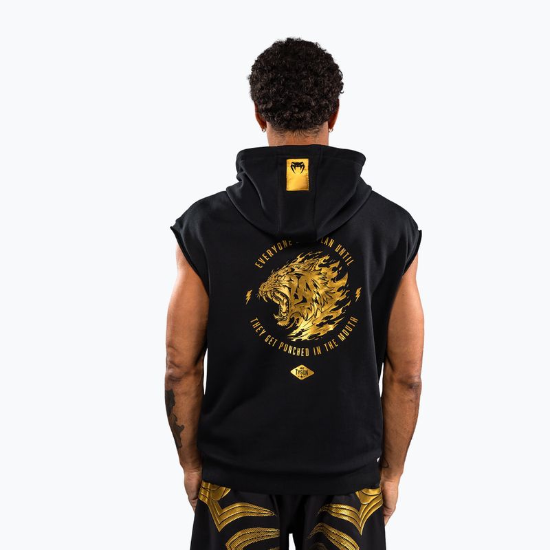 Кофта чоловіча Venum x Mike Tyson Tiger Sleeveless Hoodie black/gold 3