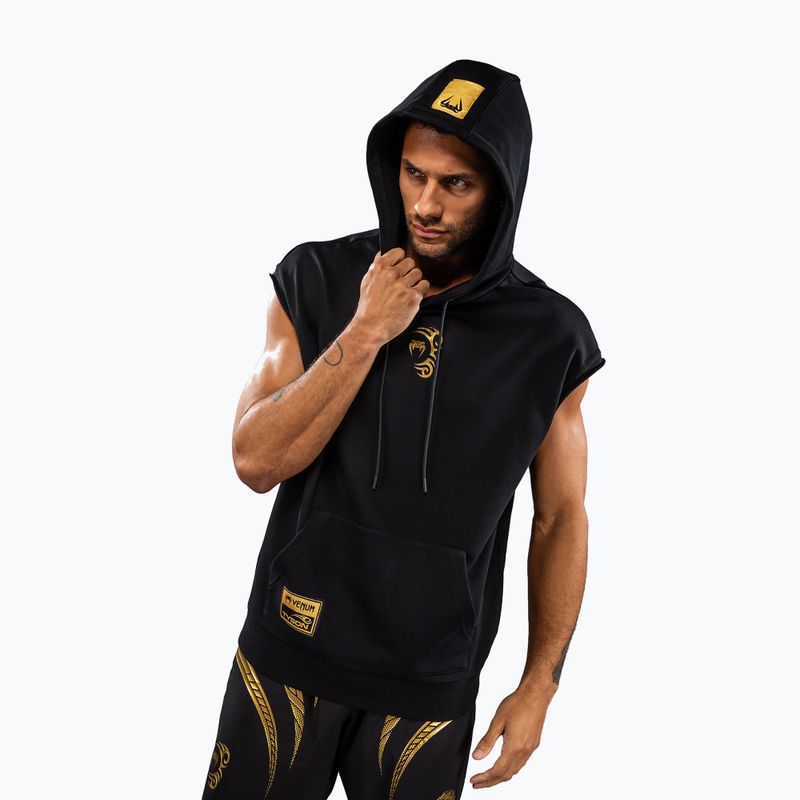 Кофта чоловіча Venum x Mike Tyson Tiger Sleeveless Hoodie black/gold 4