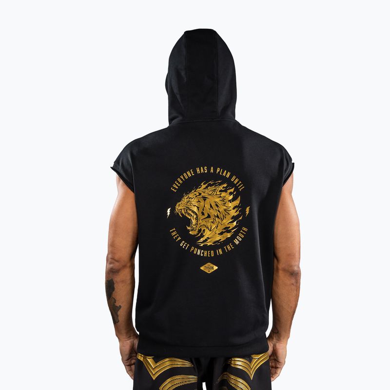 Кофта чоловіча Venum x Mike Tyson Tiger Sleeveless Hoodie black/gold 5