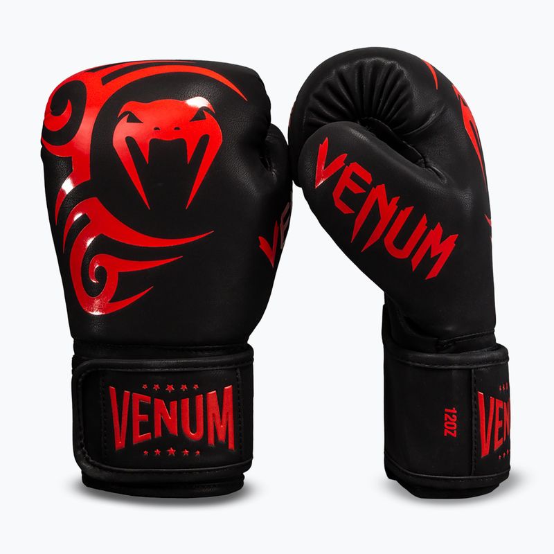 Рукавиці боксерські Venum Mike Tyson Replica Boxing black/red 2