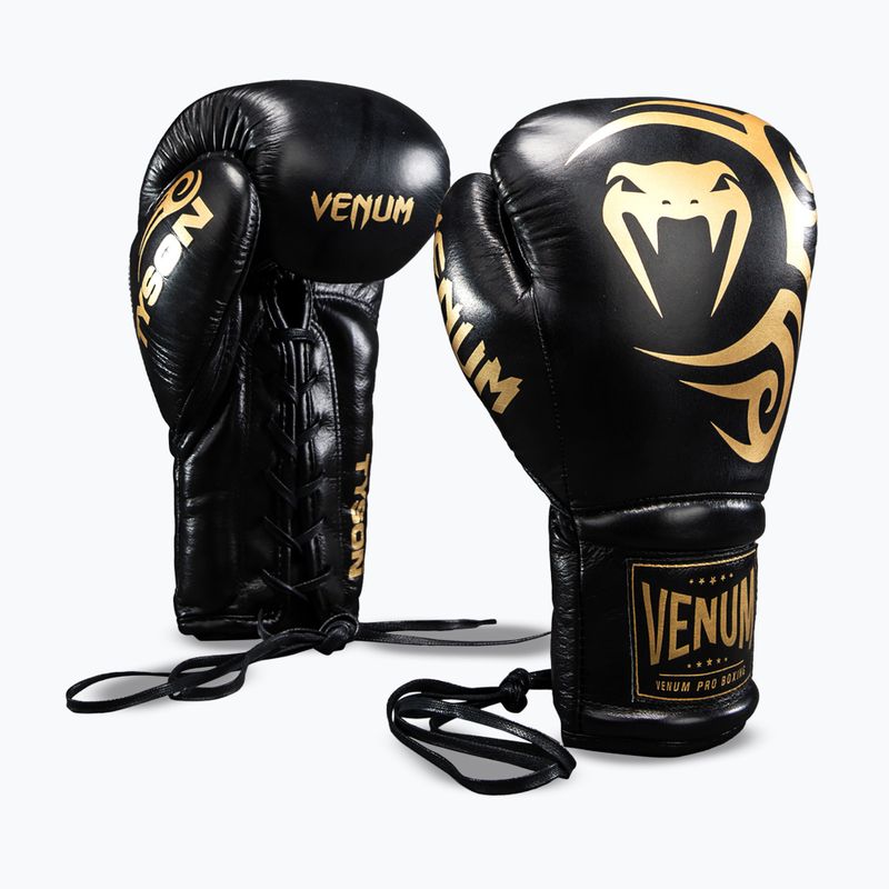 Рукавиці боксерські Venum Giant 2.0 Mike Tyson Pro Boxing black/gold 2
