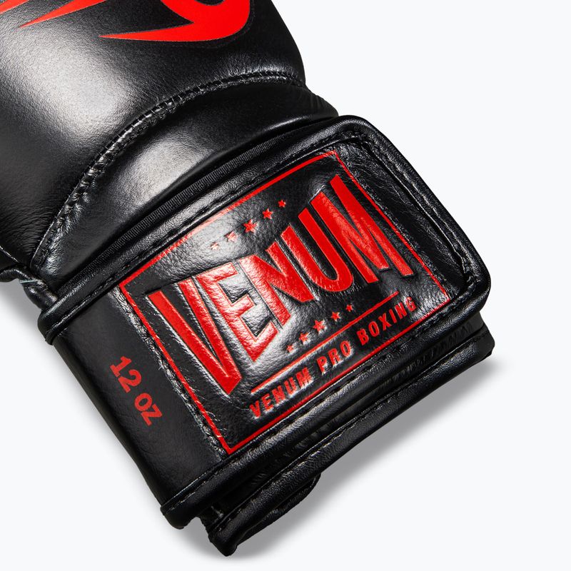 Рукавиці боксерські Venum Giant 2.0 Mike Tyson Pro Boxing black/red 4