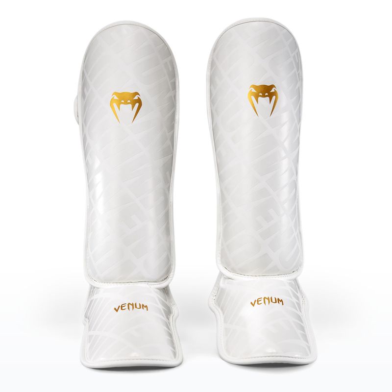Захист гомілок Venum Contender 1.5 XT 3D Shin white/gold 4