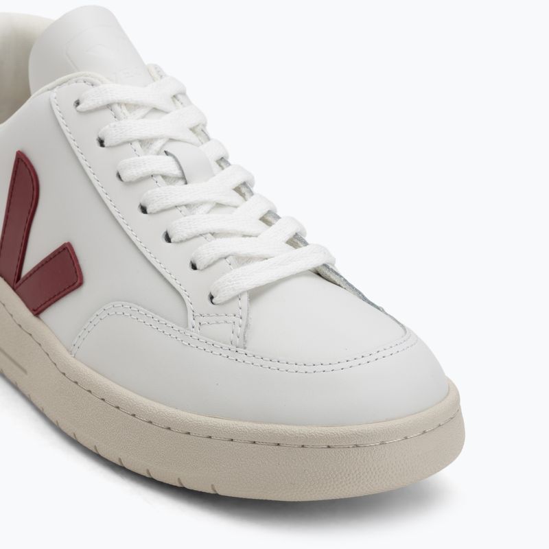 Кросівки жіночі VEJA V-12 Leather white/marsala/nautico 7