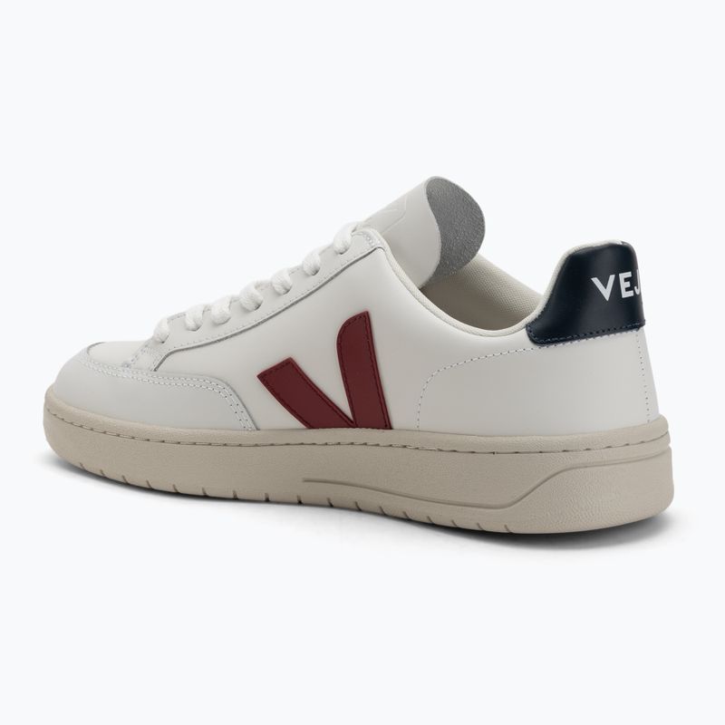 Кросівки чоловічі VEJA V-12 Leather white/marsala/nautico 3