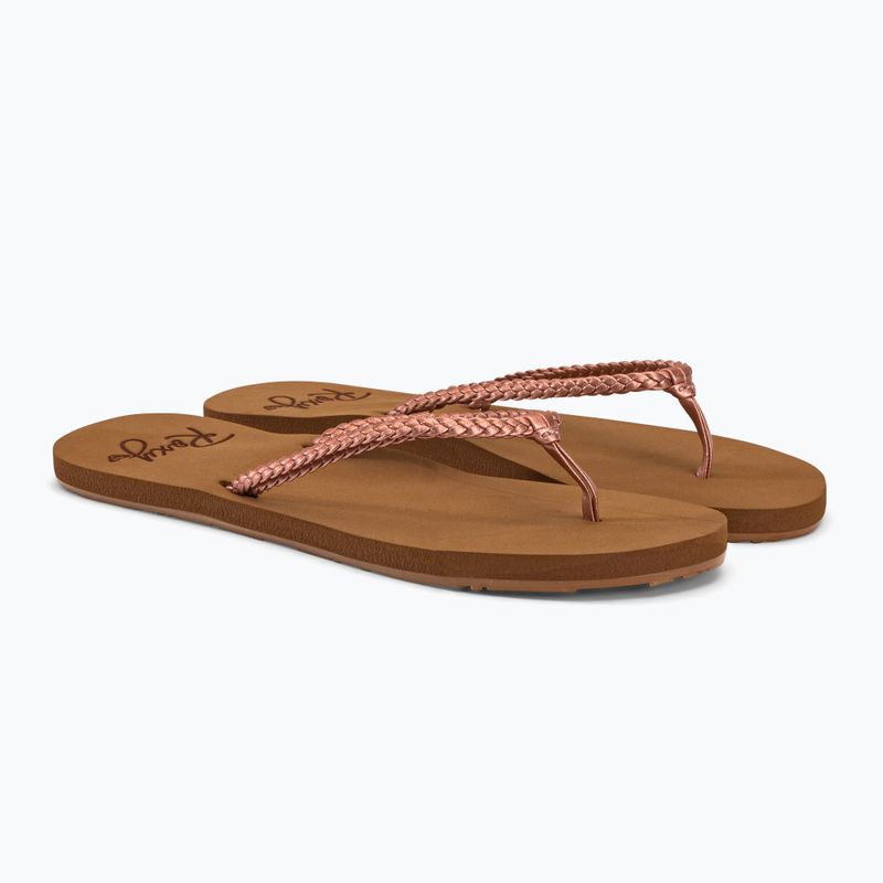 В'єтнамки жіночі ROXY Costas rose gold 4