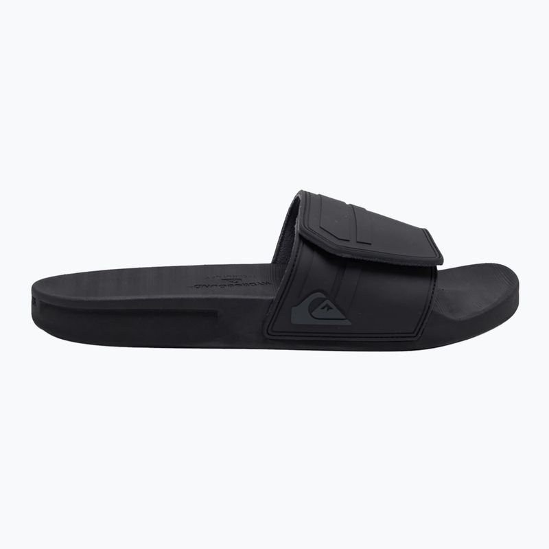 Чоловічі шльопанці Quiksilver Rivi Slide Adjust чорний / сірий / чорний