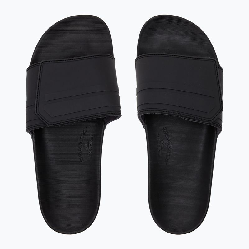 Чоловічі шльопанці Quiksilver Rivi Slide Adjust чорний / сірий / чорний 2