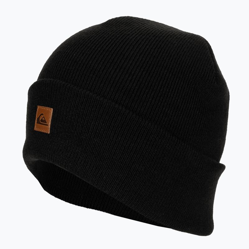 Чоловіча шапка для сноуборду Quiksilver Brigade Beanie справжній чорний 3