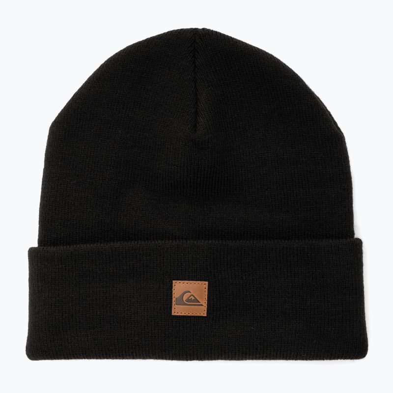 Чоловіча шапка для сноуборду Quiksilver Brigade Beanie справжній чорний 5