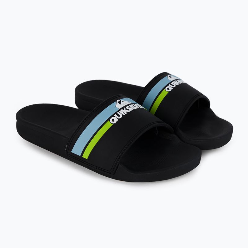 Шльопанці дитячі Quiksilver Rivi Slide Youth black/orange/blue 5