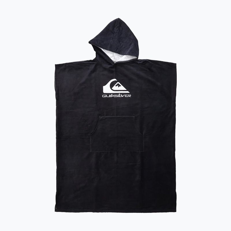Дитяче пончо Quiksilver Hoody чорне з капюшоном