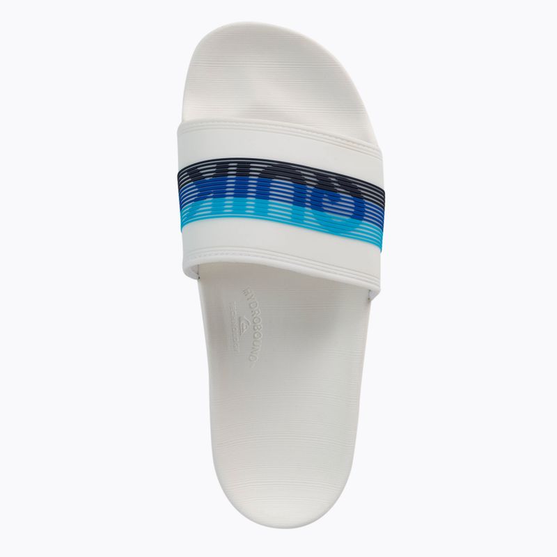 Шльопанці чоловічі Quiksilver Rivi Wordmark Slide white/white/blue 6