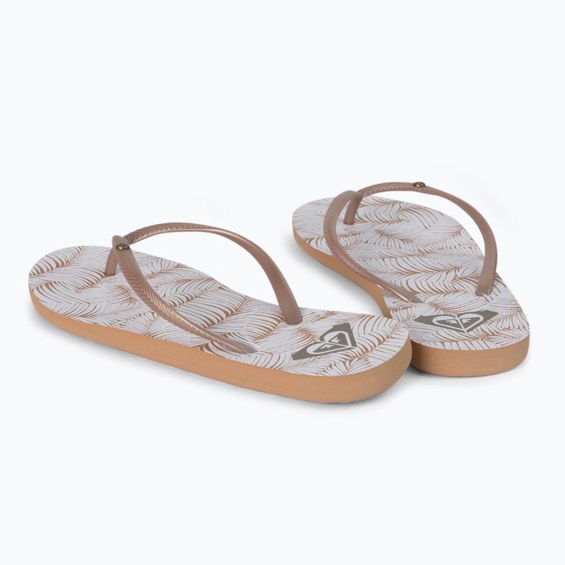 В'єтнамки жіночі Roxy Bermuda Print бежеві ARJL100871-WT0 3