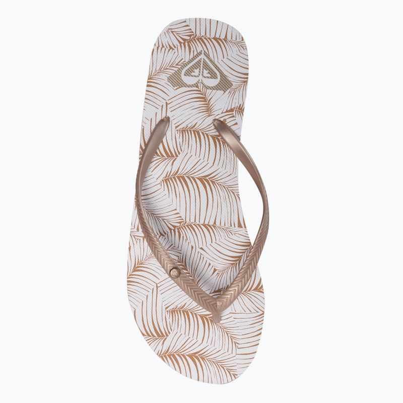 В'єтнамки жіночі Roxy Bermuda Print бежеві ARJL100871-WT0 6