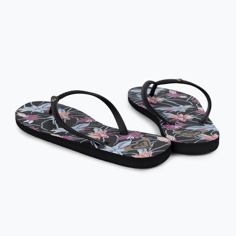 В'єтнамки жіночі Roxy Bermuda Print чорні ARJL100871-BL0 3