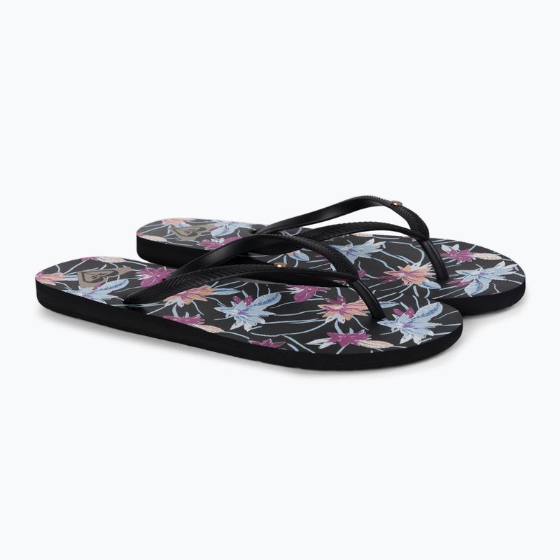 В'єтнамки жіночі Roxy Bermuda Print чорні ARJL100871-BL0 5